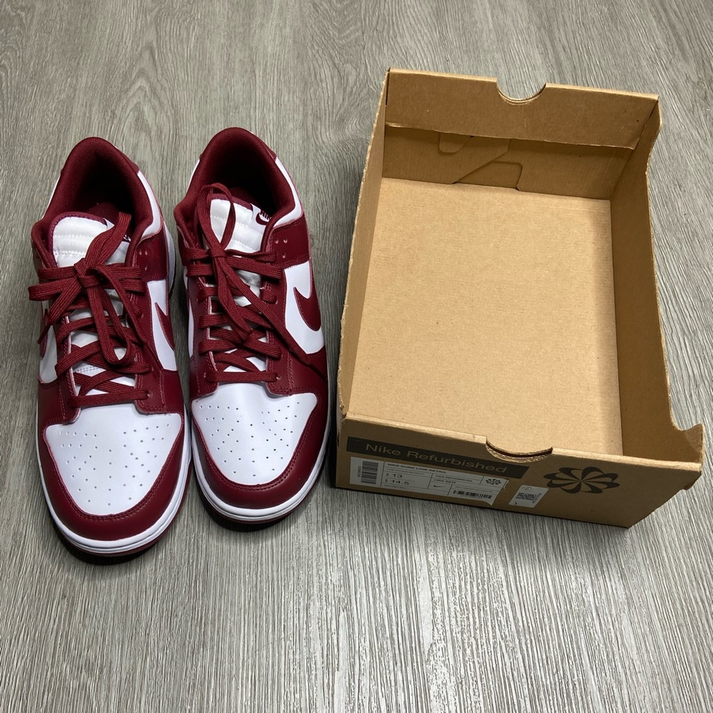 Nike Dunk Low  Retro Team Red Men’s Shoe Size 13 Red DD1391-601 Preowned